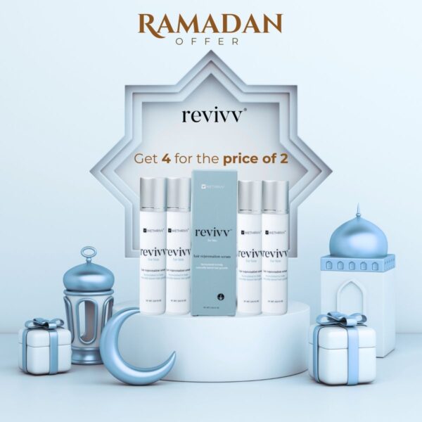 Ramadan Offer Revivv Men Hair Growth Serum (4 bottles)